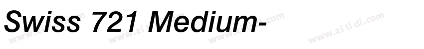 Swiss 721 Medium字体转换